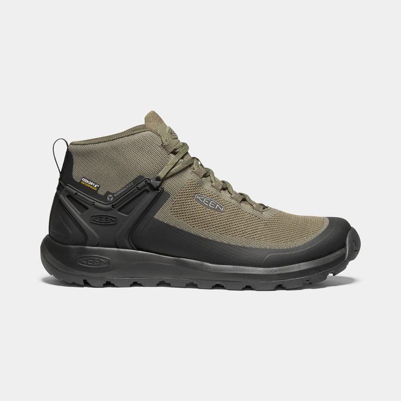 Keen Citizen Evo Mid Waterproof Mens Boots Olive/Black Clearance (8194-LBCHE)